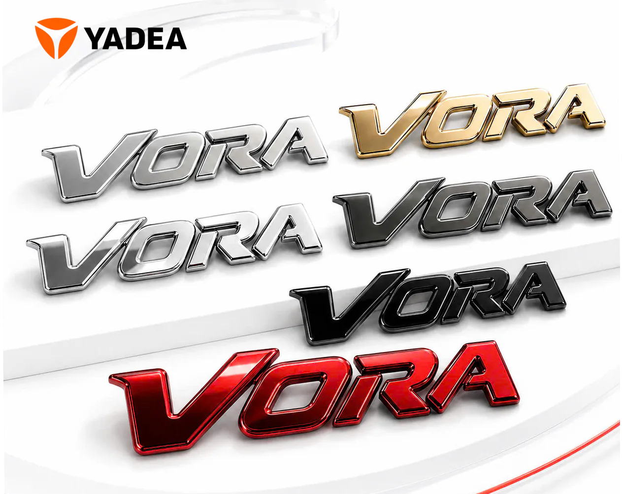 VORA立体镀铬软标设计案例